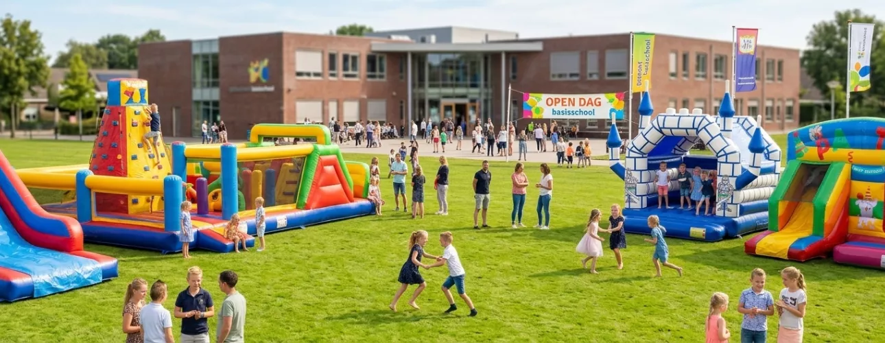 Open dag organiseren met Springkussenverhuur Flevoland