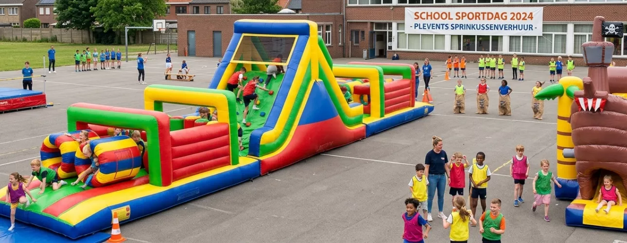 Sportdag organiseren met Springkussenverhuur Flevoland